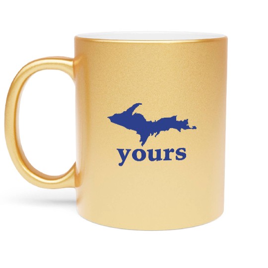 Up Your Vector Funny Upper Peninsula Metallic Mugs