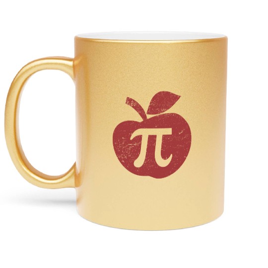 Apple Pie Pi Day Metallic Mugs