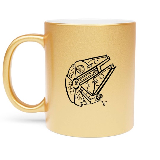 Millennium Falcon [Artist Rendering 4] Metallic Mugs