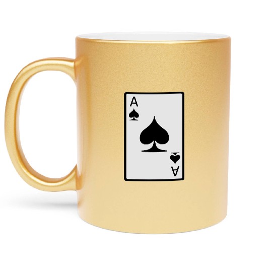 Ace of Spades Metallic Mugs