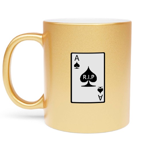 Rest in Peace Ace of Spades Metallic Mugs