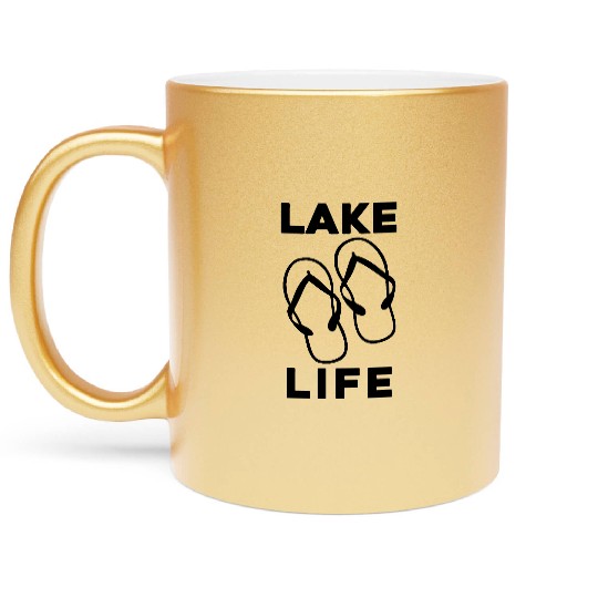 Lake Life Metallic Mugs
