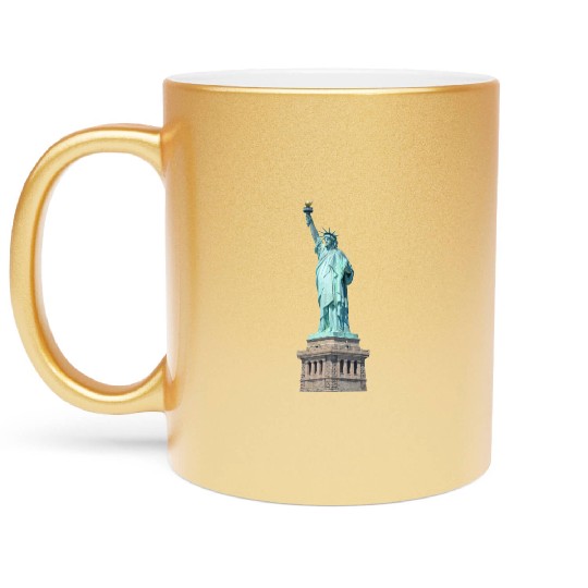 Statue Of Liberty Metallic Mugs