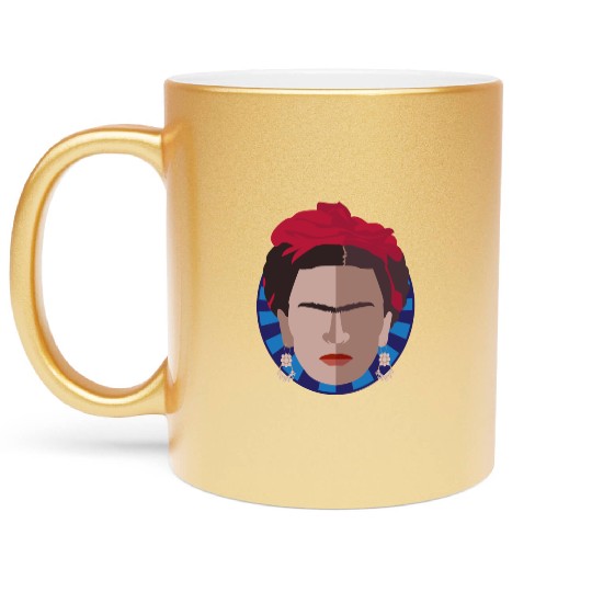 TGIF | Thank God it's Frida Kahlo Metallic Mugs