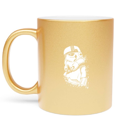 Funny and cool Star Wars Stormtrooper graffiti Metallic Mugs