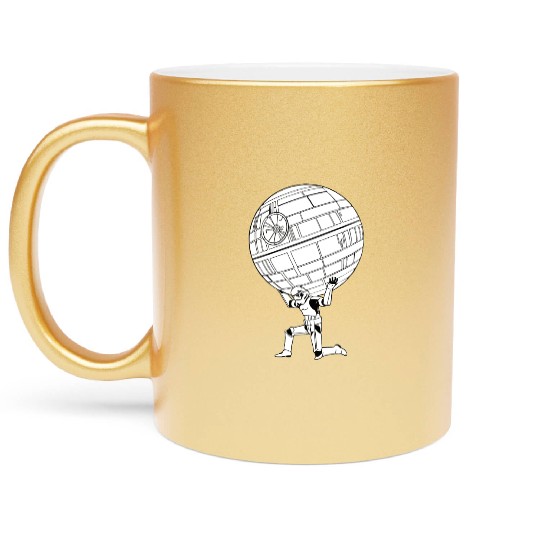 Funny Star Wars Stormtrooper art Metallic Mugs
