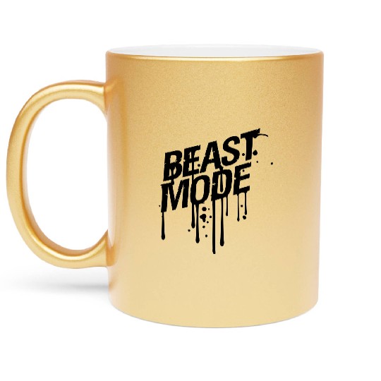 drop graffiti blood spray beast fashion cool desig Metallic Mugs