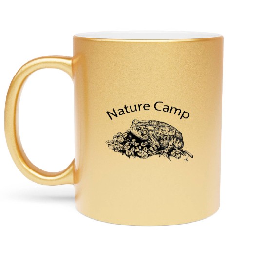 Nature Camp American Toad Metallic Mugs