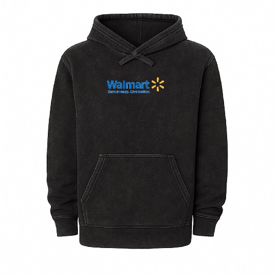 Walmart Logo Mineral Wash Hoodies
