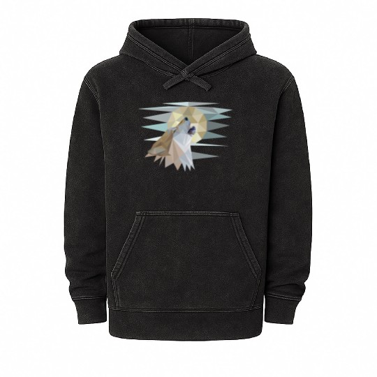 Wolf Mineral Wash Hoodies