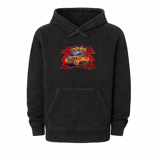 Street outlaw Mineral Wash Hoodies