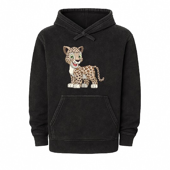 jaguar-cub-animal-wildlife Mineral Wash Hoodies