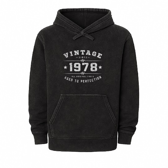 1978 Aged To Perfection Mineral Wash Hoodies