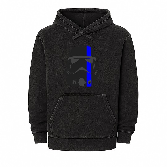 Thin Blue Line - Storm Trooper Mineral Wash Hoodies