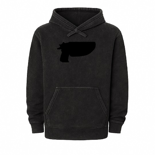 holstered gun Mineral Wash Hoodies