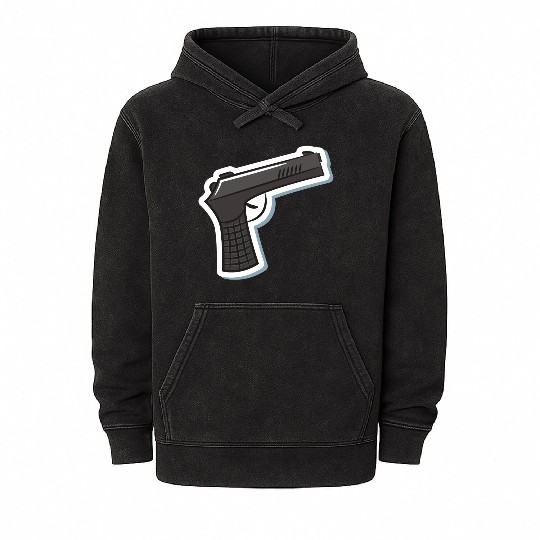 gun Mineral Wash Hoodies