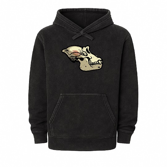 ape skull Mineral Wash Hoodies