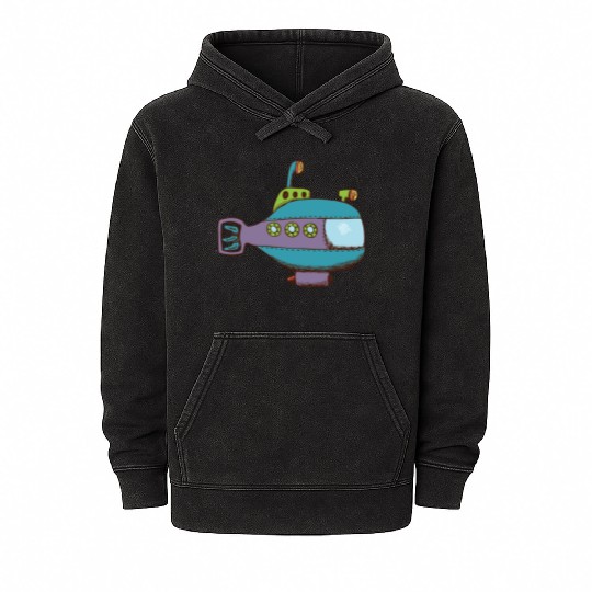 submarine Mineral Wash Hoodies