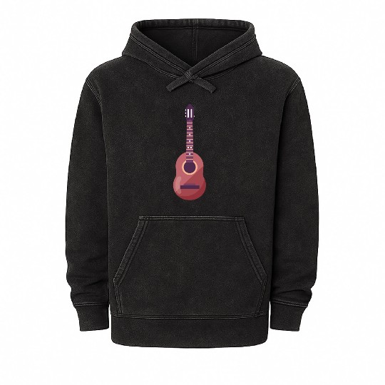 guitar Mineral Wash Hoodies