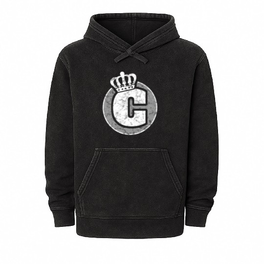 Name Letter C Character Case Alphabetical Crown Mineral Wash Hoodies