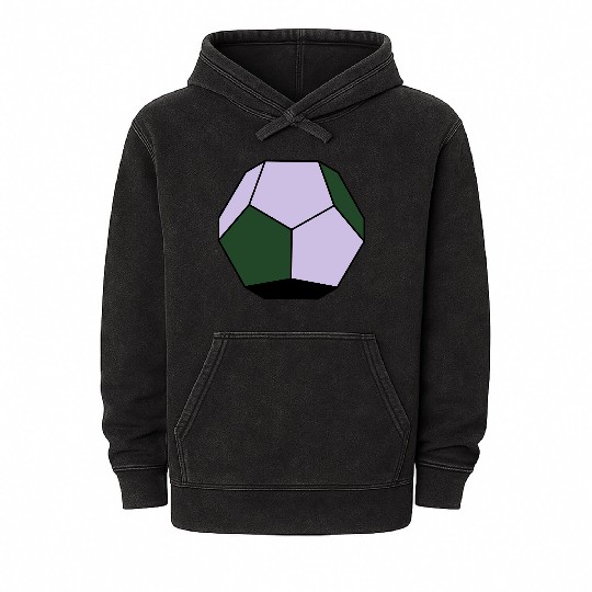 platonic solid Mineral Wash Hoodies