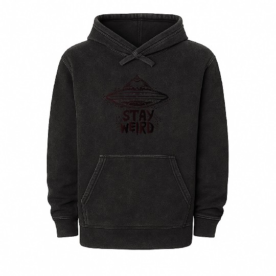 Stay Weird Mineral Wash Hoodies
