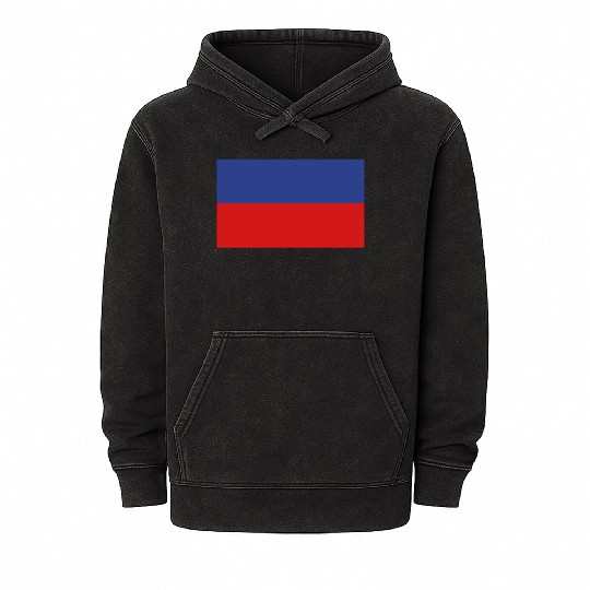 National Flag Of Haiti Mineral Wash Hoodies