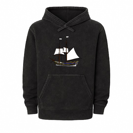 ship boat canoe sailboat submarine yacht anchor405 Mineral Wash Hoodies