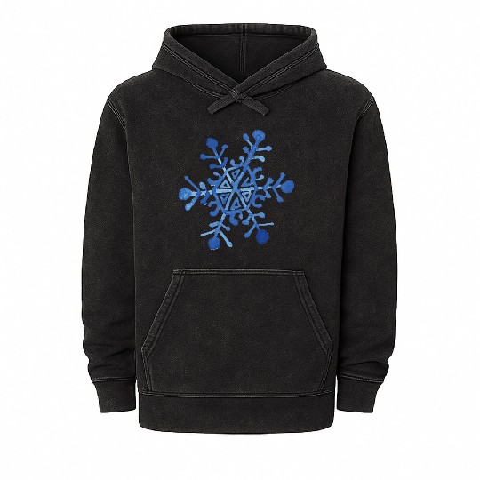 Snowflake Mineral Wash Hoodies