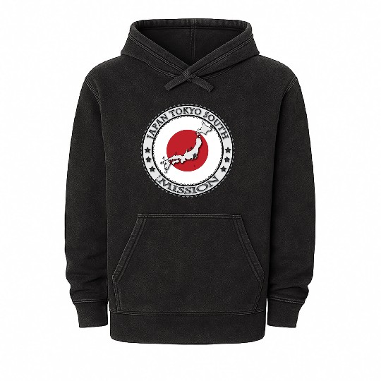 Japan Tokyo South Mission Mineral Wash Hoodies