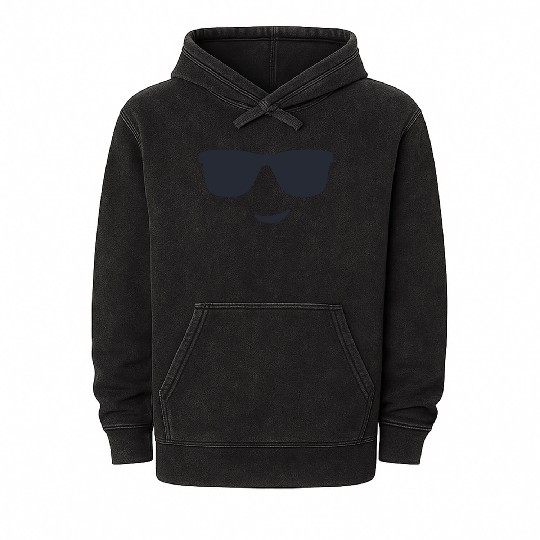 Smiley Face 3 Mineral Wash Hoodies