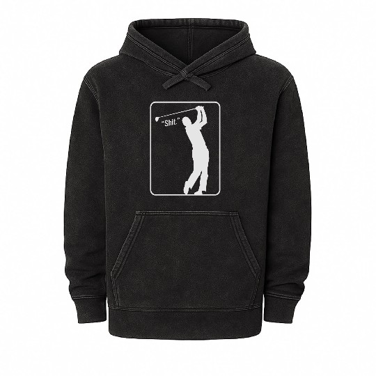 Golf Shot "Shit." Mineral Wash Hoodies