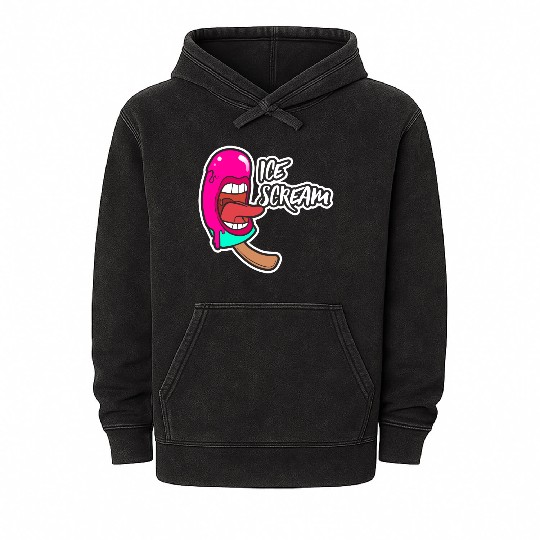 ice scream Mineral Wash Hoodies