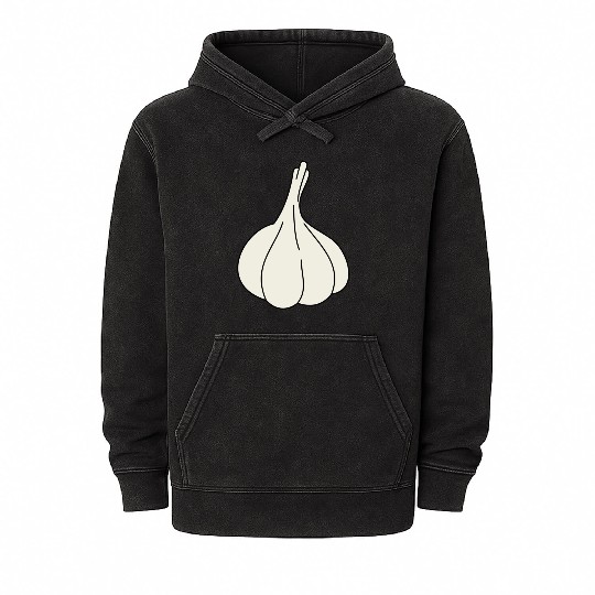 garlic knoblauch veggie vegetable gemuese2 Mineral Wash Hoodies