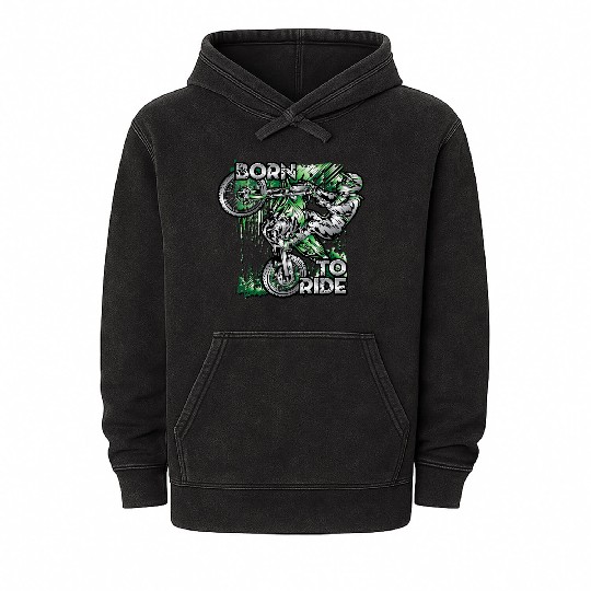 Supercross Born To Ride Mineral Wash Hoodies