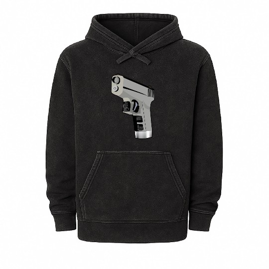 Gun Mineral Wash Hoodies