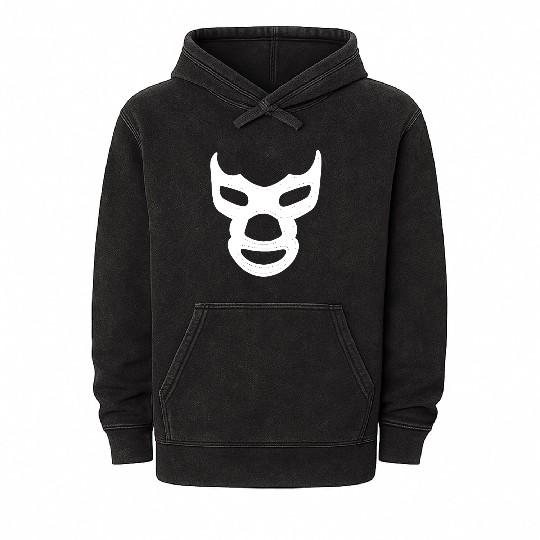 Blue Demon Mineral Wash Hoodies Mexican Luchador El Santo Lucha Lib