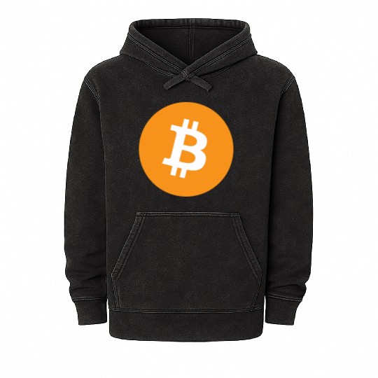 Bitcoin Mineral Wash Hoodies