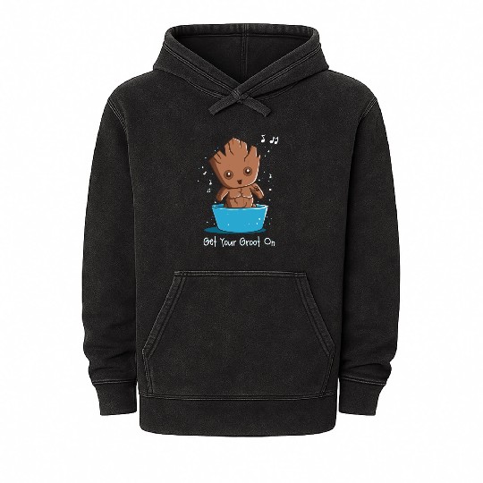 Get Your Groot On Mineral Wash Hoodies