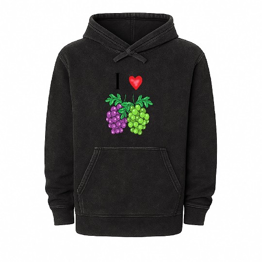 I love grape Mineral Wash Hoodies