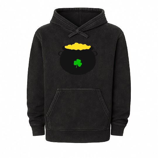 Pot of Gold St Patricks Day Mineral Wash Hoodies