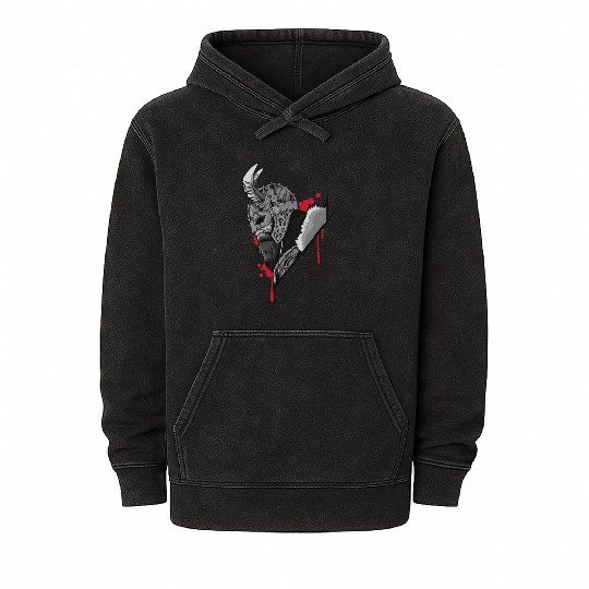 Viking Warrior | Raven Odin Valhalla Valknut Loki Mineral Wash Hoodies