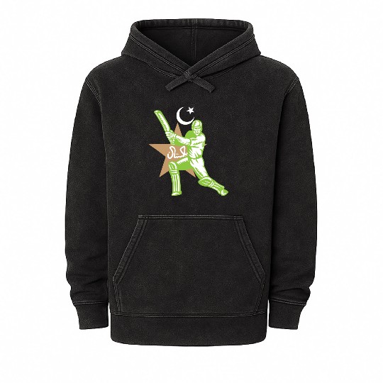Pakistan Cricket Team Mineral Wash Hoodies Fans Jersey