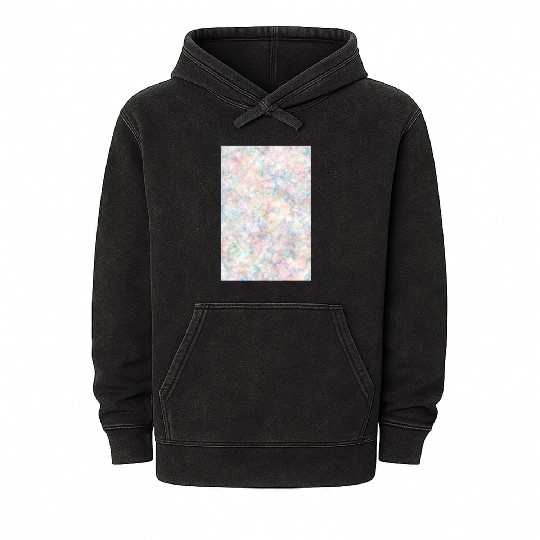 Multicolor Pastel Rainbow Marble Pattern Mineral Wash Hoodies