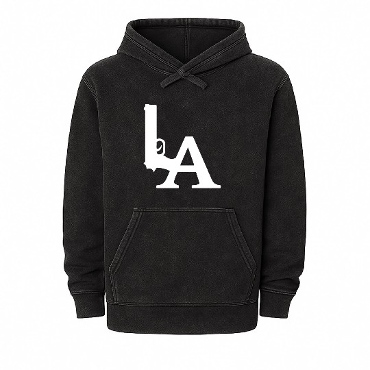 LA Dodgers Gun Los Angeles Hollywood California Mineral Wash Hoodies