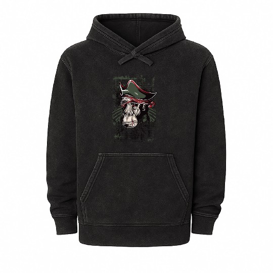 monkey pirate Mineral Wash Hoodies