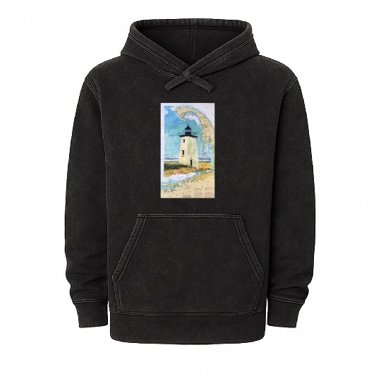 Long Point Light House Ptown Cape Cod Mineral Wash Hoodies