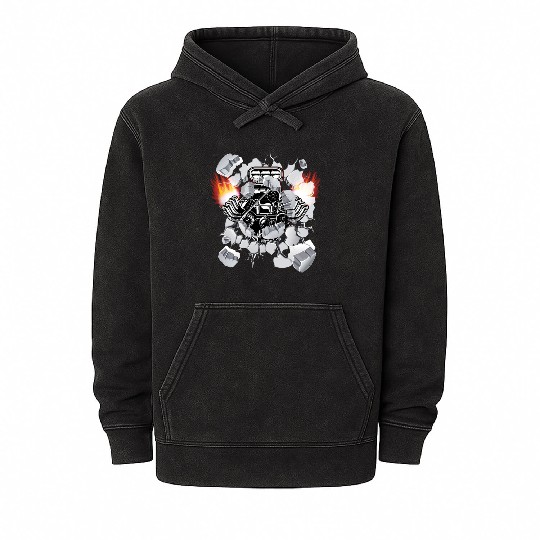 Funny Drag Racing Gift | Race Drivers & Bracket Mineral Wash Hoodies