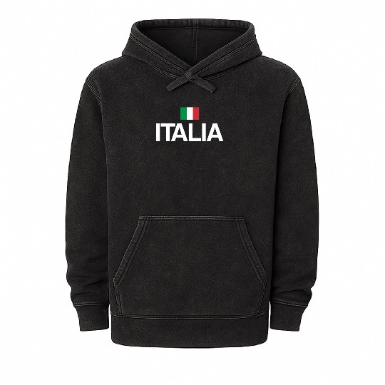 Italia Flag | Pride Italian, Italy Flag Mineral Wash Hoodies