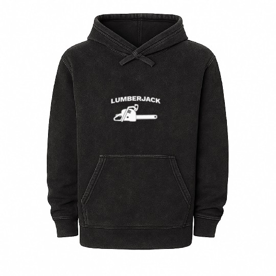 Chainsaw Lumberjack Mineral Wash Hoodies